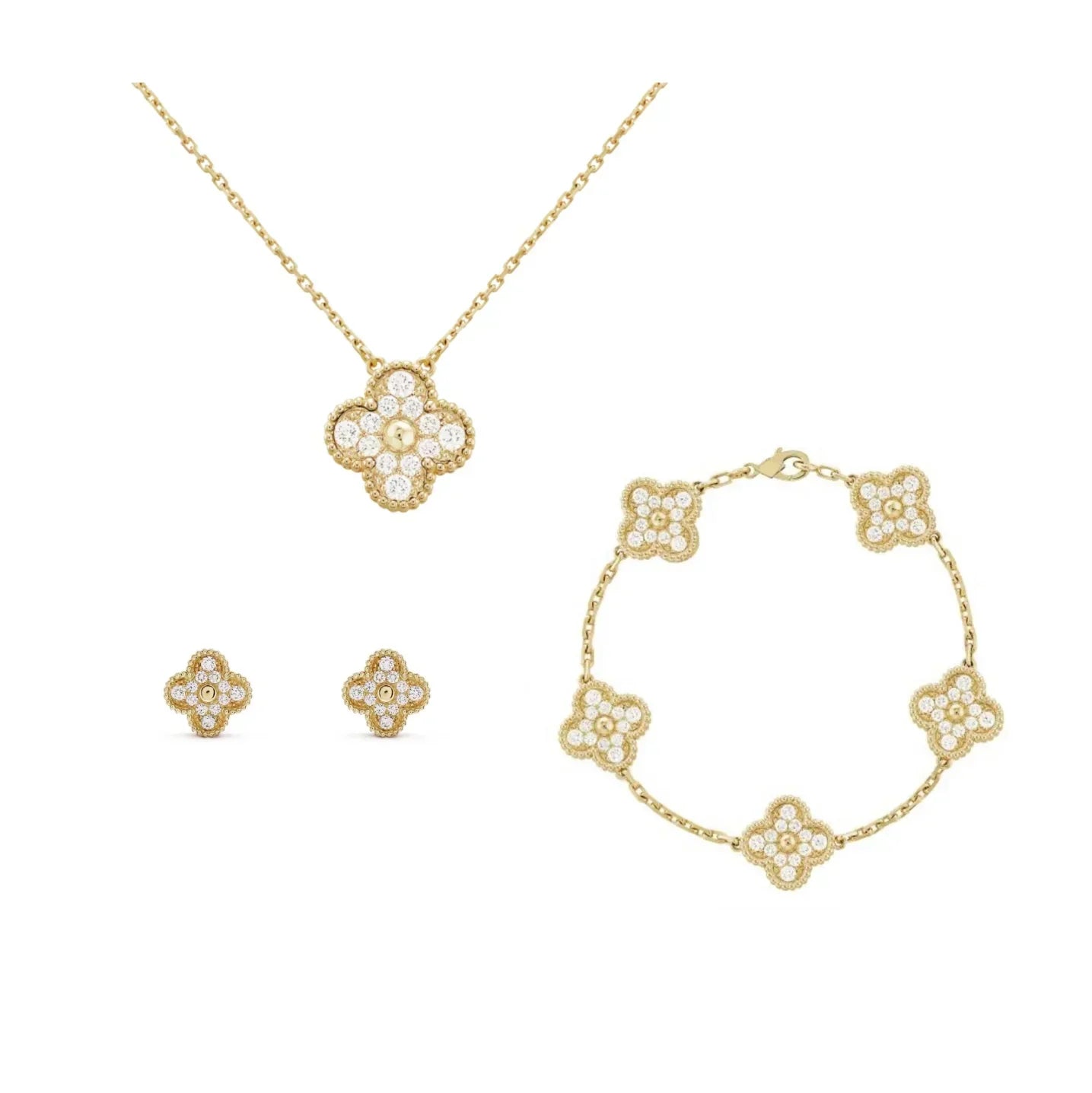 Golden Luxe | Kløver Diamantsæt
