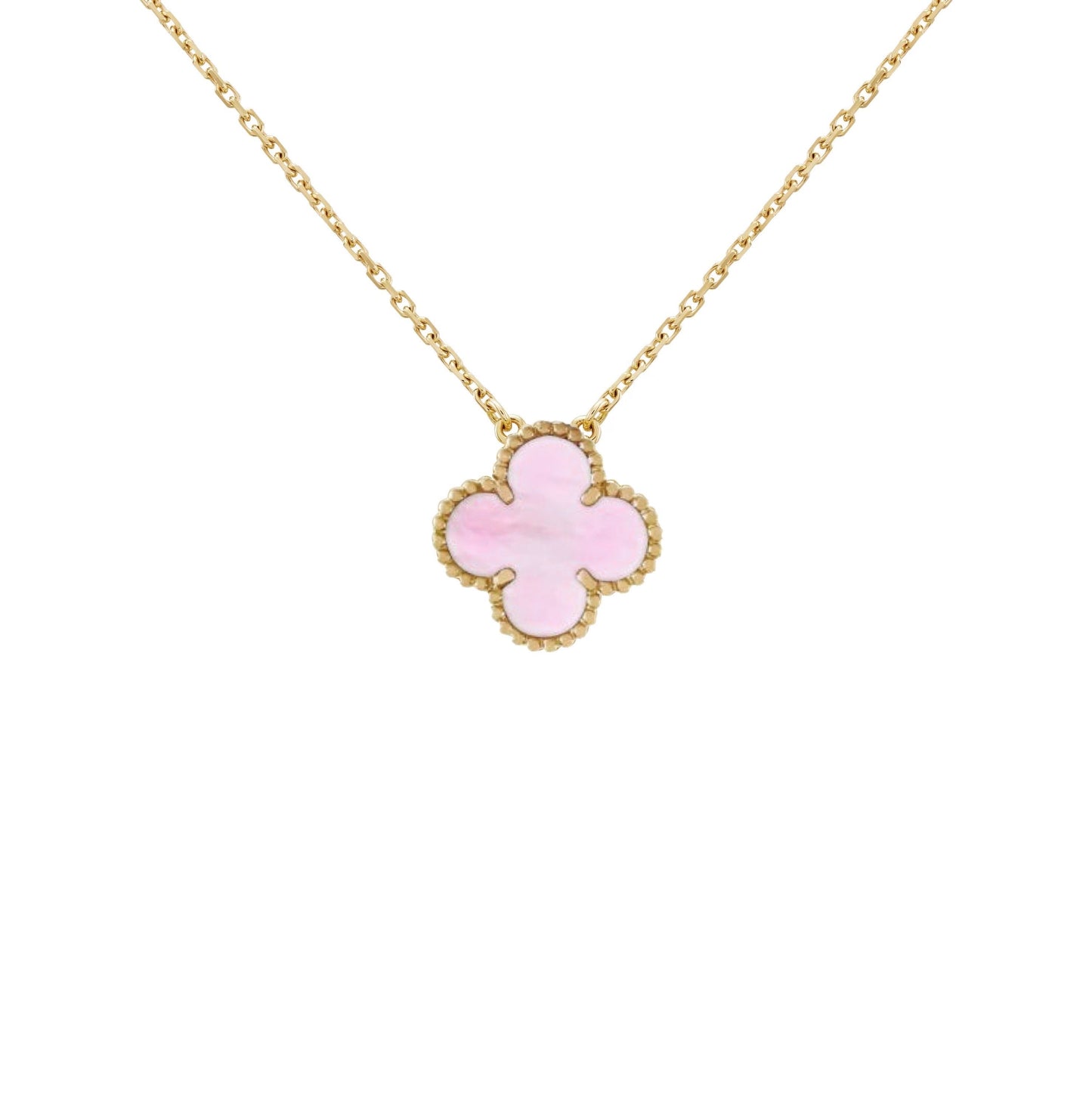 Golden Pink | Kløverhalskæde