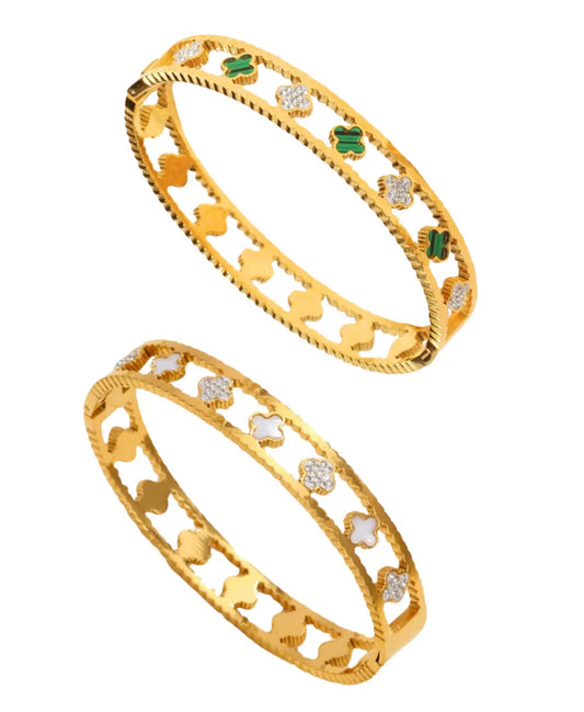 Allover Kløver Armbånd Guld
