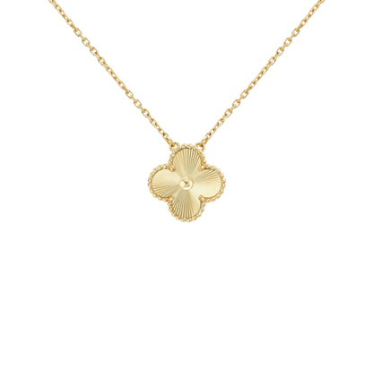 Golden Guilloché | Kløverhalskæde
