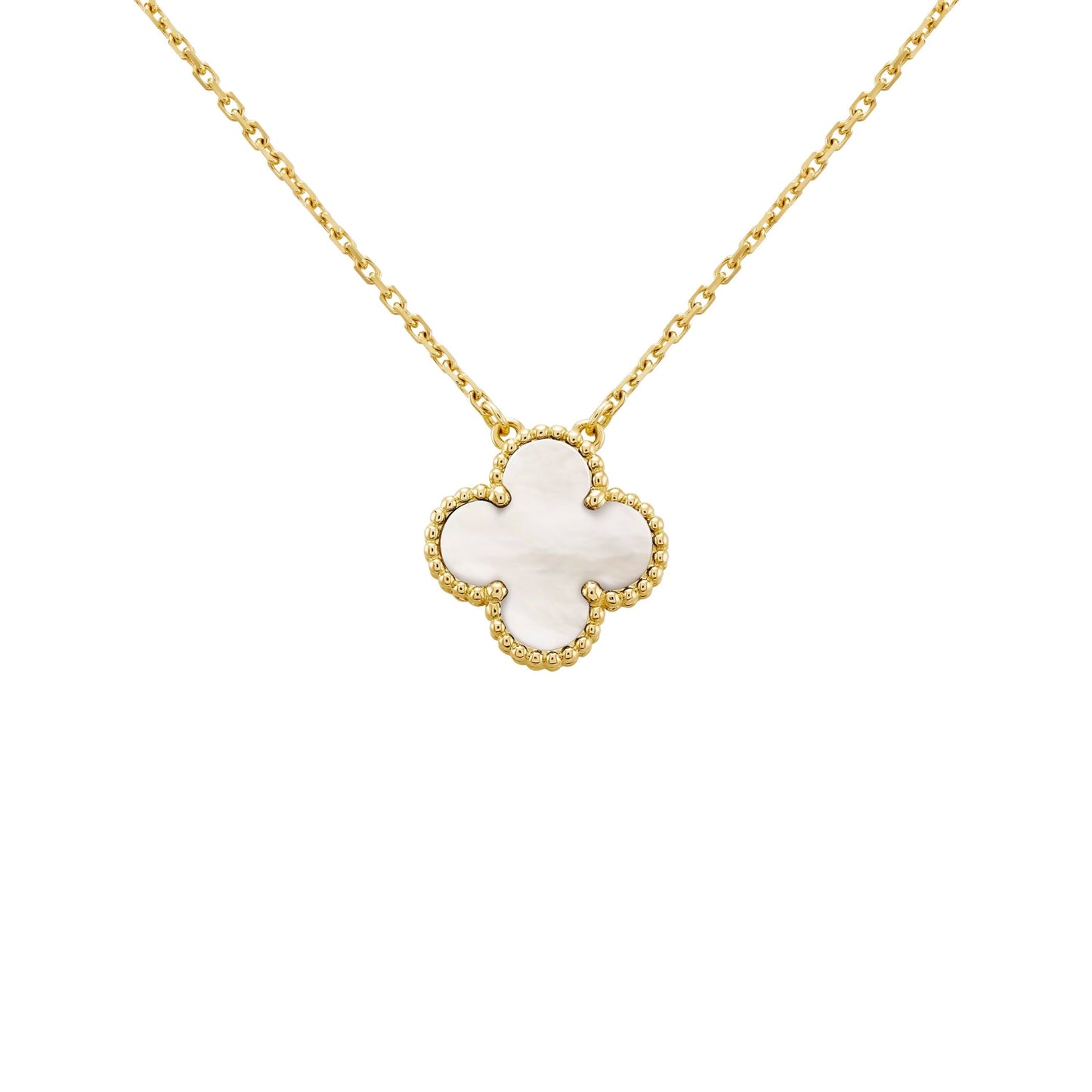 Golden White | Kløverhalskæde
