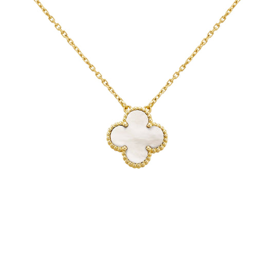 Golden White | Kløverhalskæde