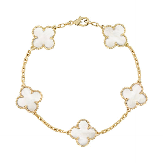 Golden White | Kløver Armbånd