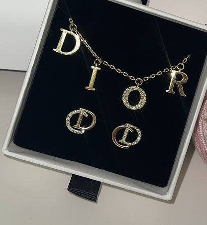 CD Diamant Øreringe Sølv
