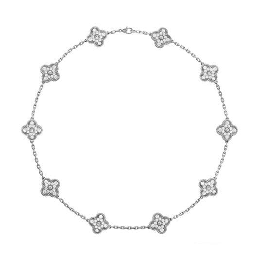 Silver Luxe | Clover Diamond Necklace