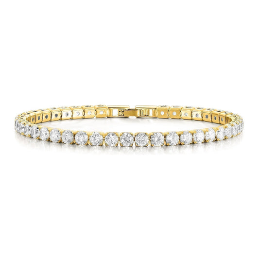 Golden Sparkle | Tennis Armbånd